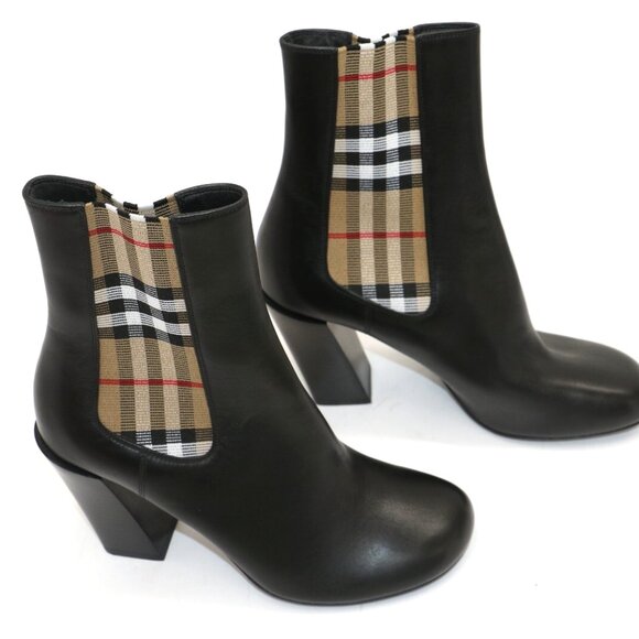 Burberry Women's Alderman High Heel Booties IT 38 US 8 - Picture 1 of 16